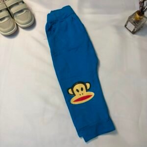 Blue Joggers with Monkey Graphic (Paul Frank Style) - Birdy and Bean