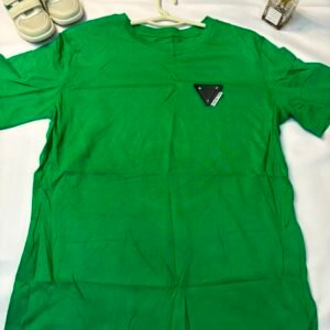Kelly Green Tee with Triangle Logo Patch - Birdy and Bean