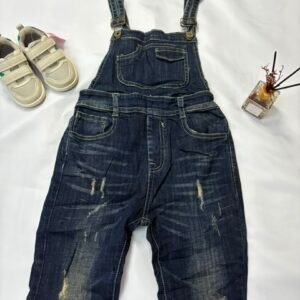 Distressed Denim Overalls - Birdy and Bean