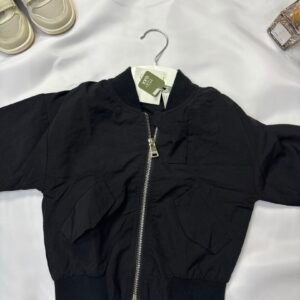 Black Zip-Front Cargo Joggers - Birdy and Bean