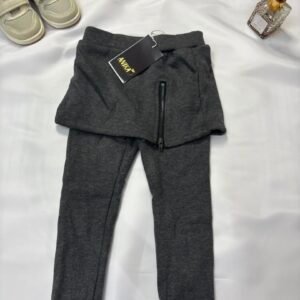 Charcoal Grey Joggers with Ankle Zip Pocket (ANIKA) - Birdy and Bean