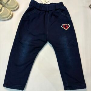 Denim-Look G Patch Joggers - Birdy and Bean