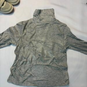 Grey Turtleneck Top - Birdy and Bean