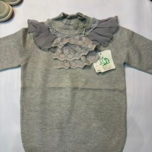 Ruffle Collar Knit Sweater - Birdy and Bean
