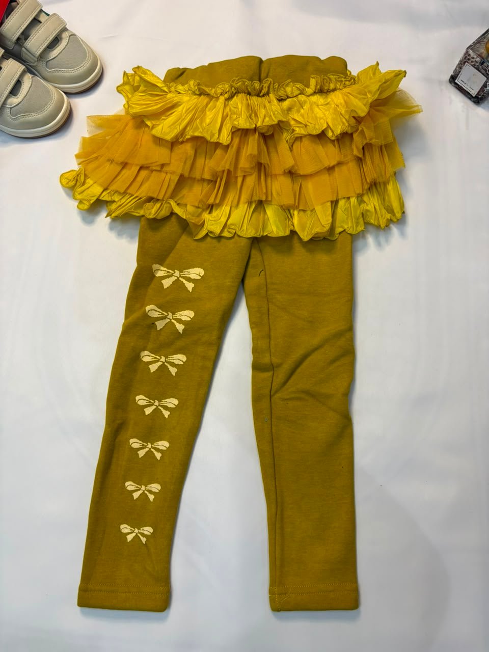 Bow Print Tutu Leggings - Birdy and Bean