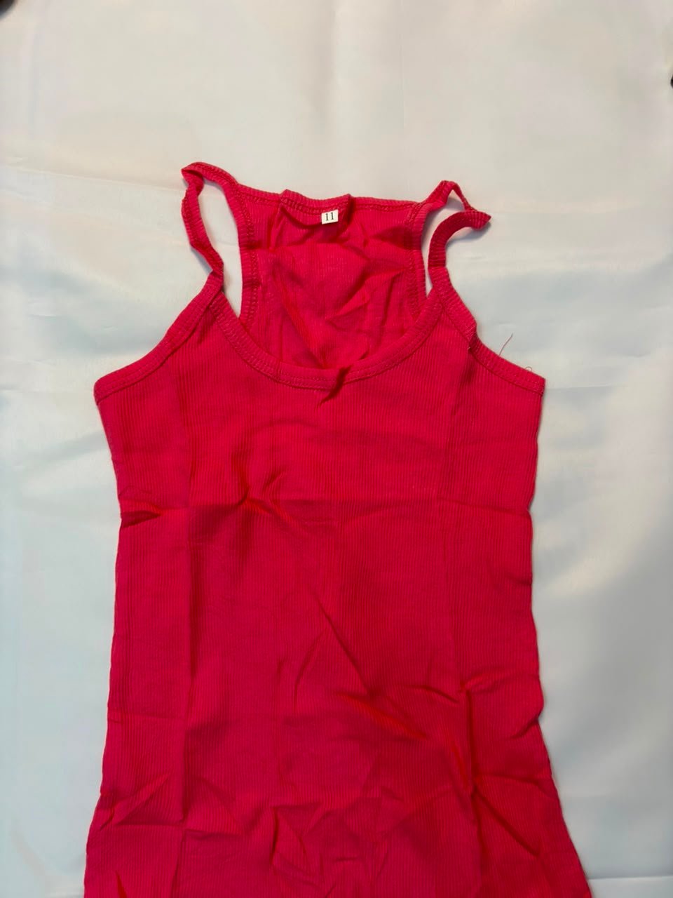 Hot Pink Ribbed Tank Top - Birdy and Bean