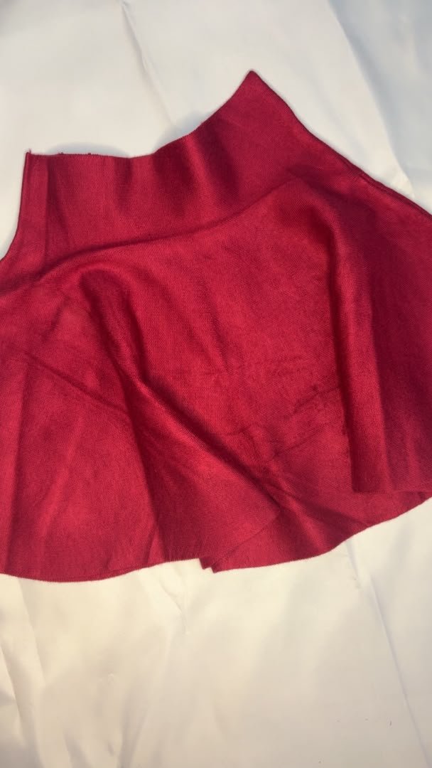 Red Flared Skirt